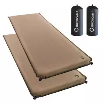 [Quick Camp] Car Sleeping Mat 8cm Extra Thick Single Size Set of 2 QC-CM8.02 Sand R Value 10.2 Inflator Mat Camping Mat Air Mat Tent Mat