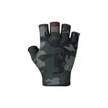 Quick Dry Gloves 5 Cut Green Camo M [Daiwa] DG-6523