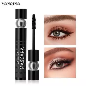 Quick Dry Makeup Mascara Collagen Extended Long Curl Водонепроницаемые ресницы Черное волокно Тушь для ресниц Косметика
