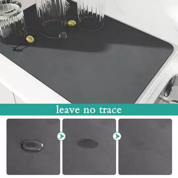 Quick Dry Premium Dish Drying Mat Super Absorbent Drain Pad Kitchen Coffee Machine Mat Anti-slip Home Kitchen Supplies 30x40cm синий