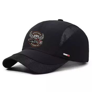 Quick-Drying Baseball Cap Breathable Men s and Women s Same Style Fashion Casual All-matching Sun Hat Outdoor Sports Sun Protection Hat Brim Hat Black All yards