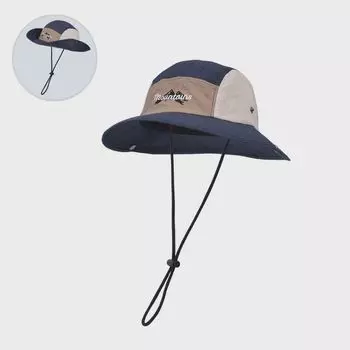 Quick-Drying Breathable New Spring and Summer Color Matching Bucket Hat Outdoor Fishing Alpine Cap Female Handy Gadget Sun Protection Sun Hat 9236-khakis