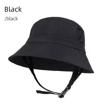 Quick-Drying Breathable Surf Cap Outdoor UV-Proof Summer Sun Hat Sun Hat Men s and Women s Sun Hats Bucket Hat YF047 black [foldable bag storage]] Adjustable cap