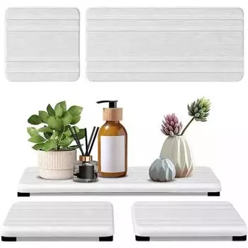 Quick Drying Diatomite Coaster Set for Kitchen and Bathroom Surfaces