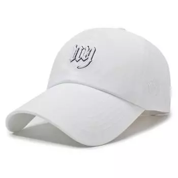 Quick-Drying Embroidered Letter Cap Women s Spring Autumn Sunshade Baseball Cap Men s Outdoor Cap белый