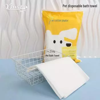 Quick-Drying Large Pet Bath Towel - Super Absorbent for Dogs & Cats 60*120cm, 10 pieces per bag