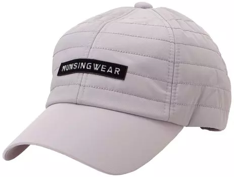 Quilt Front Antibacterial and Deodorizing Golf MGBWJC06 GY00 [Munsingwear] Cap, Filling, Logo, Thermal, Men s (Gray)