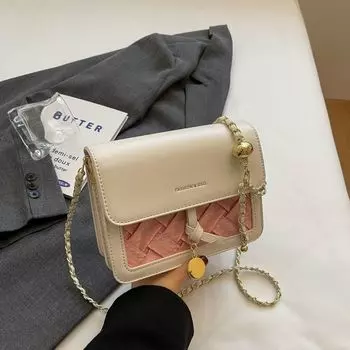 Quilted Summer Super Hot Fashion Fancy Small Square Bag Pink