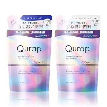 Qurap | Shampoo Treatment Set Refill [Wrapping Moist] Amino Acid Shampoo Damage Care