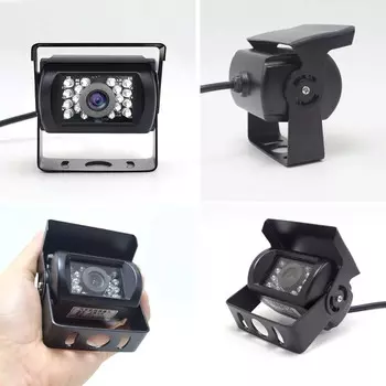 QXNY 24 В камера заднего вида, сверхмощная, 18 светодиодов, ИК-ночное видение, водонепроницаемая камера заднего вида для грузовиков/прицепов/пикапов/домов на колесах