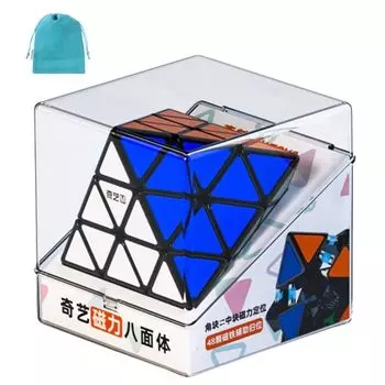 QY FTO Octahedron головоломка без наклеек 3D головоломка с [С сумкой/оригинальный продукт] (оборудованный магнит)