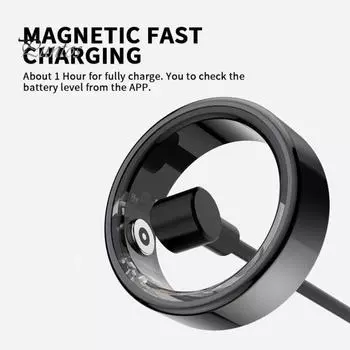 R02P Смарт-кольцо Трекер здоровья IP68 Водонепроницаемый Быстрая зарядка Монитор сна Фитнес-трекер Совместимость с Bluetooth Смарт-кольцо 08 золотистый