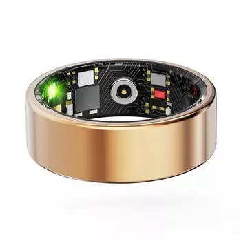 R11M смарт-кольцо сердечного ритма крови кислорода мониторинга сна спортивное кольцо здоровья Bluetooth-совместимое 5.0 фитнес-кольцо для Android iOS 7 чёрный