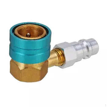 R1234yf to Adapter Low Pressure Side Quick Conversion Coupler Professional Replacement 90 Degrees