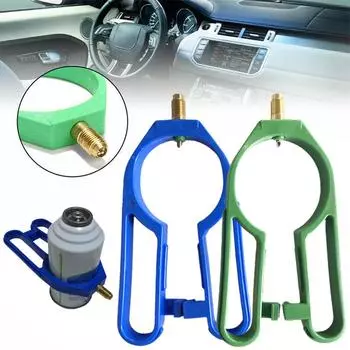 R134A автомобильный кондиционер, холодильная банка, боковой быстрый кран с автоматической стороной 1/4 SAE с краном, инструмент для воздушного клапана кондиционера, дюймовый Mo H7E7 зелёный
