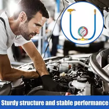 R134a Холодильник Зарядный Шланг AC Хладагент Прокалывание Манометр Шланг Зарядный Шланг Хладагента S8j4