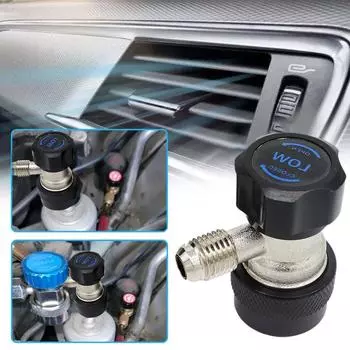 R134aR1234yf Adjustable Air Conditioning Quick Connector Air Refrigerant 134a Tool Car Adapter Connector Conditioner Fluori A8U3
