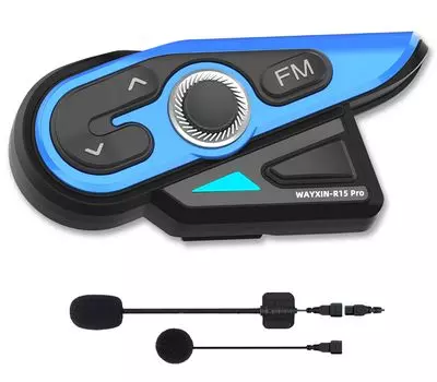 R15pro Мотоциклетный интерком для 8 человек, одновременный вызов, наушники для шлема, FM-радио, чип Qualcomm, дальность связи 1500 м, автоматический возврат музыки