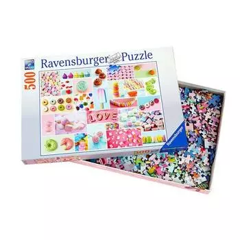 R165926 Sweet Time 500 деталей, разные цвета Пазл, Детские игры, Развивающие игрушки