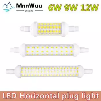 R7S светодиодный 118 мм 78 мм с регулируемой яркостью 2835 SMD лампа стеклянная трубка 10 Вт 15 Вт замена галогенной лампы переменного тока 220 В 230 В R7S прожектор 220V J78 6W белый