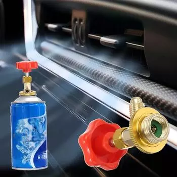 R-134A открывалка для канистр SAE Auto AC Can Tap Valve открывалка для бутылок SAE распределительный клапан AC хладагент открывалка для бутылок красный