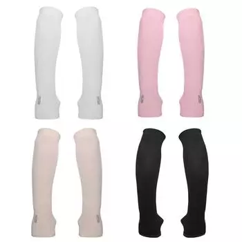 R# 1 пара унисекс летние УФ-защитные охлаждающие рукава для занятий спортом на открытом воздухе чёрный