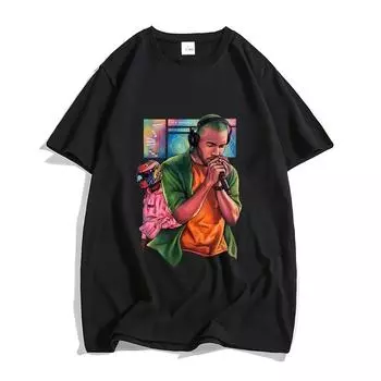 R&B Music Frank O-ocean Светлые футболки Эстетические футболки унисекс Футболки из 100% хлопка Красивый свитшот большого размера в стиле ритм-н-блюз L
