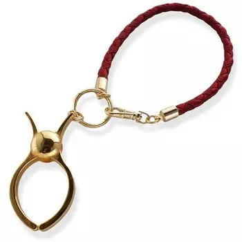 [R-days Daikanyama] держатель для перчаток из плетеного шнура, зажим для перчаток, 6 цветов, женские простые официальные повседневные аксессуары, сделано в Японии ( красный )