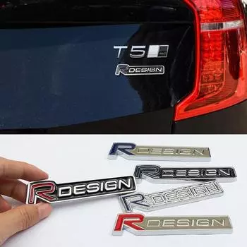 R дизайн 3D автомобильный Стайлинг наклейка значок эмблема для Rdesign S40 S60 S80 C30 S90 XC40 XC60 XC90 V40 V50 V60 V90 аксессуары красный/чёрный