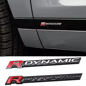 R DYNAMIC логотип автомобиля наклейки задний багажник значок эмблема для Velar Defender Discovery Range Rover Sport Freelander Evoque аксессуары чёрный