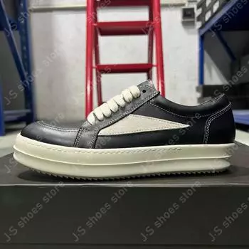 R-o Design Белые Черные Кожаные Низкие Кроссовки Geobasket Высококачественная Коровья Кожа Мужские Кроссовки Женская Повседневная Обувь Ретро Кроссовки на Шнуровке 34