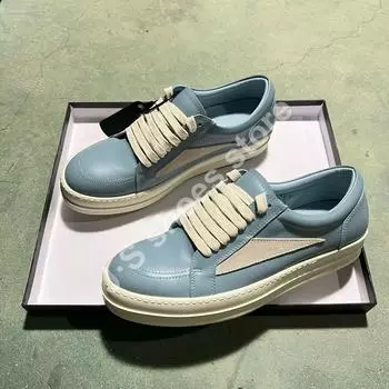 R-o Design White Suede Blue Leather Low Top Shoe Geobasket High Quality Men Sneaker Women Casual Shoes Retro Lace Up Sneakers 34