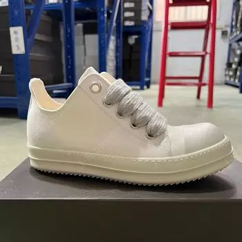 R-o Designer Luxury Casual Shoes Men Sneaker Women Low Top Shoe Geobasket Jumbo Laces Beige Canvas White Sneakers Boots 34