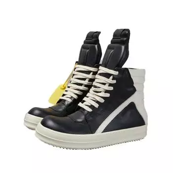 R-o Fashion Luxury Boots Black Leather High Top Shoe Men Shoes Women Sneaker Outdoor Black Cowhide Casual Sneakers Ankle Boot 34