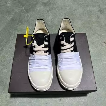 R-o Genious Black Canvas Low Top Shoes High Quality Men Shoe Lace Up Women Casual Sneaker Classic Design Geobasket Sneakers 34