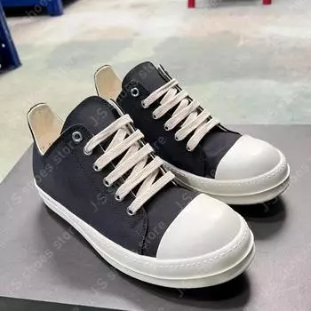 R-o Ретро Классические Черные Сатиновые Холщовые Низкие Кеды Кроссовки Классический Дизайн Мужская Обувь Черный Холст Шнуровка Женские Повседневные Кроссовки 34