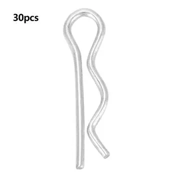 R Шплинт, фиксирующий штифт, крепежный зажим, оцинкованный (1,6*28мм 30шт )