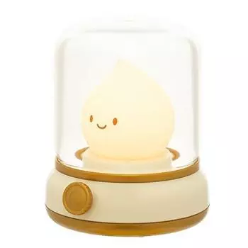 R# Симпатичная керосиновая лампа, прочная, USB, перезаряжаемая, с регулируемой яркостью, кавайная, для кормления грудью, лама бежевый