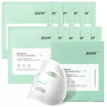 R&W Cica Sauce Calming Mask Pack, 10 упаковок, 1 упаковка