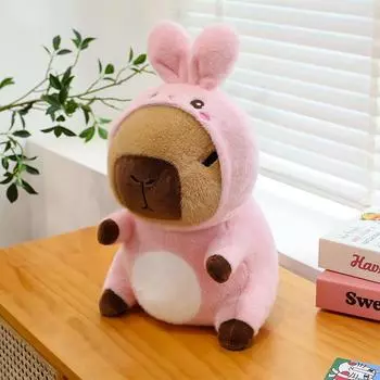 Rabbit Bear Duck Capybara Plush Toy Stuffed Animal Doll Cartoon Decorations 25cm