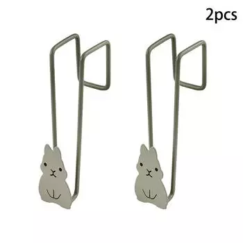 Rabbit Cabinet Door Hook Cabinet Door Iron Storage Rack Non Perforated Garbage Bag Bracket Kitchen Supplies Storage Hanger