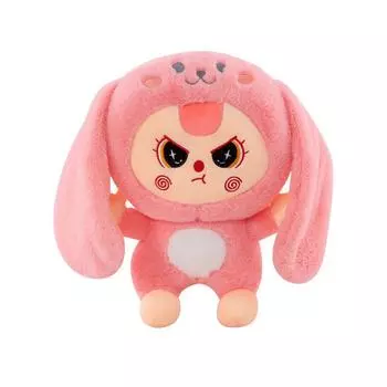 Rabbit Capybara Design Pillow Plush Animal Toy Children Room Gift Decoration Bunny Version,30cm