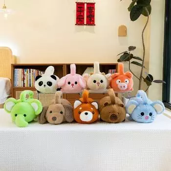 Rabbit Capybara Plush Shoulder Bags Panda Animal Plush Bag Simple Capybara Handbags Toy Gift Style 5