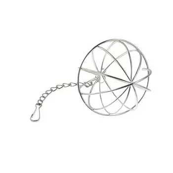 Rabbit Feeding Exercise Rabbit Hay Feeder Pet Supplies Rabbit Feed Dispense Hamster Feeding Ball серебряный