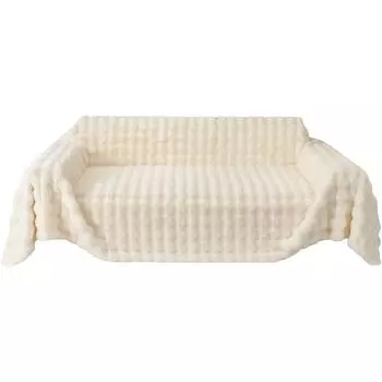 Кролик плюшевый диван полотенце новый зимний теплый утолщенный диван чехол нескользящий гостиная пылезащитное одеяло 180*130cm