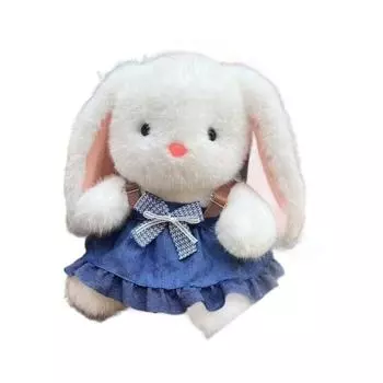 Rabbit Skirt Strap Plush Toy With Bowknot Doll Childrens Toy Holiday Gift