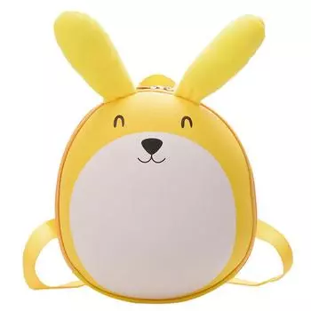 Rabbit With Cute Raised Ears Cartoon Children Casual Backpack For Daily Use