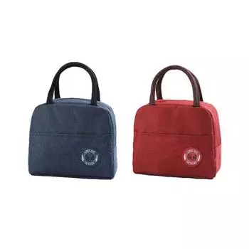 Рабочая изолированная сумка для ланча Термобокс для ланча Сумка Bento Контейнеры для хранения еды Сумка-холодильник 23x13x19CM