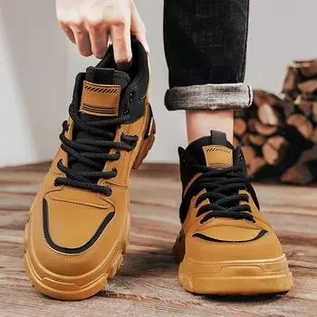 Рабочая мужская обувь весенние ботинки Martin нескользящие и износостойкие уличные рабочие ботинки на плоской подошве новые мужские спортивные короткие ботинки 39