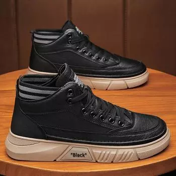 Рабочая мужская обувь зимняя кухонная рабочая рабочая рабочая обувь для рабочего места водонепроницаемая и нескользящая мужская черная универсальная кожаная обувь Martin на платформе 39